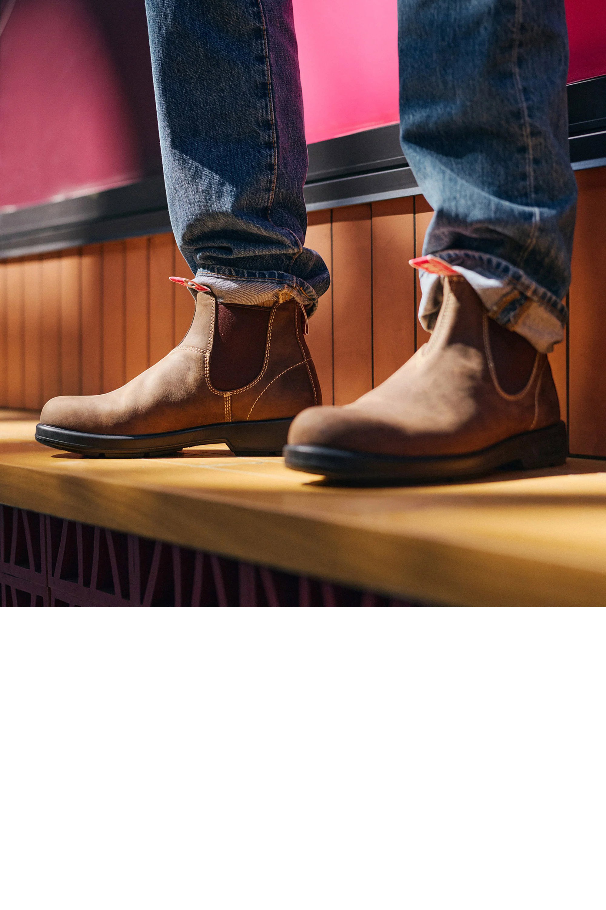 Mocha Leather Outdoor Chelsea Boots-Spinifex, Image 6 of 6