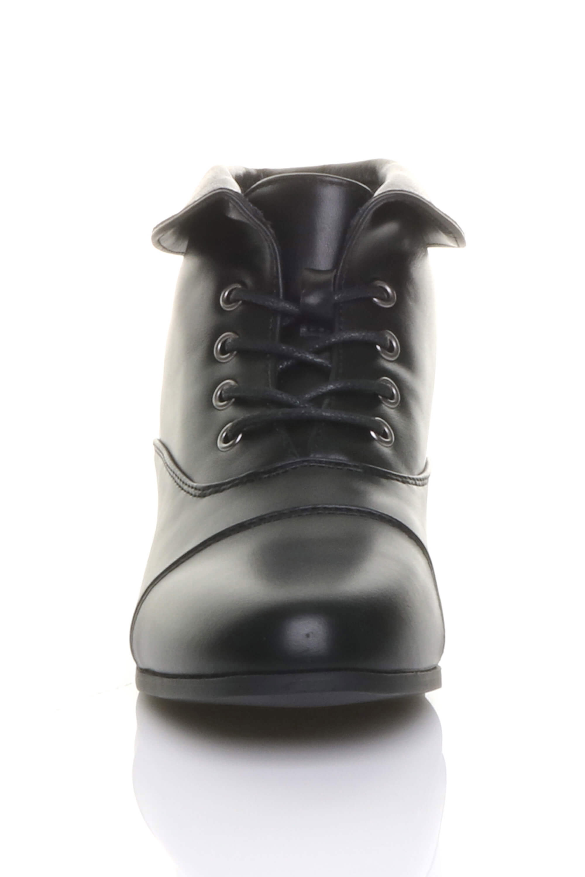 Black AJVANI Black Pixie Granny Ankle Boots, Image 5 of 5