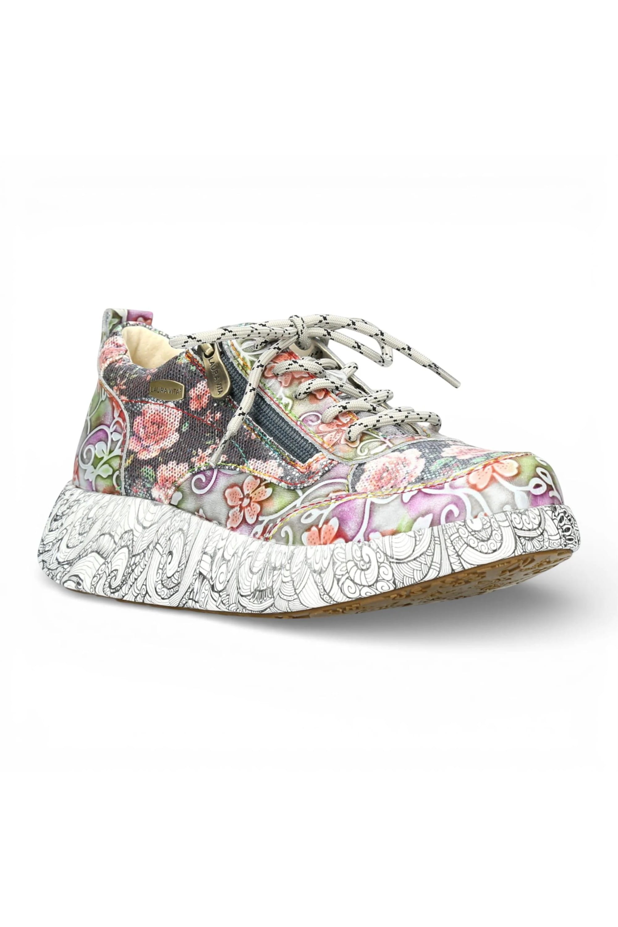 Grey Womens Platform Sneaker Shoes-Nikito 62, Image 4 of 8