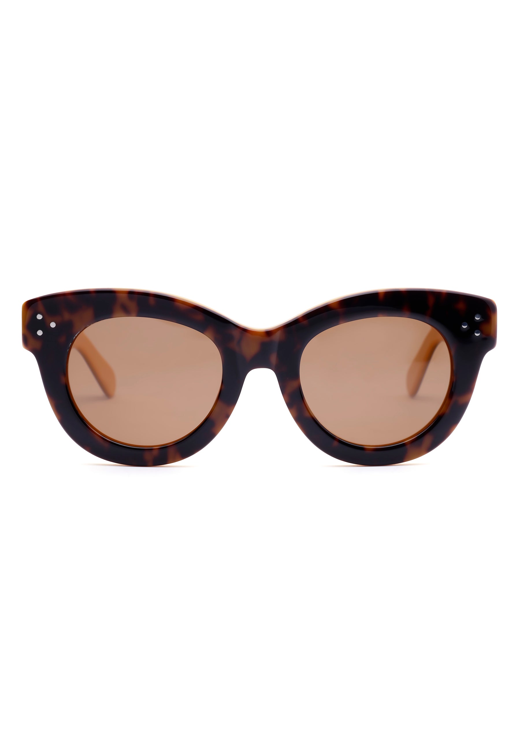 Black Retro Round-Frame Fashion Sunglasses, Image 2 of 7