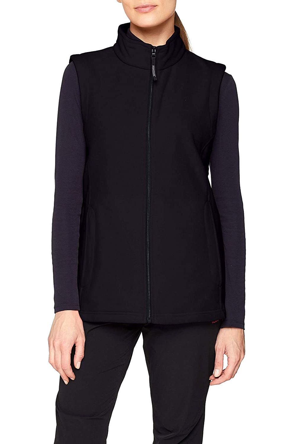 Black Microfleece Body Warmer, Image 1 of 4