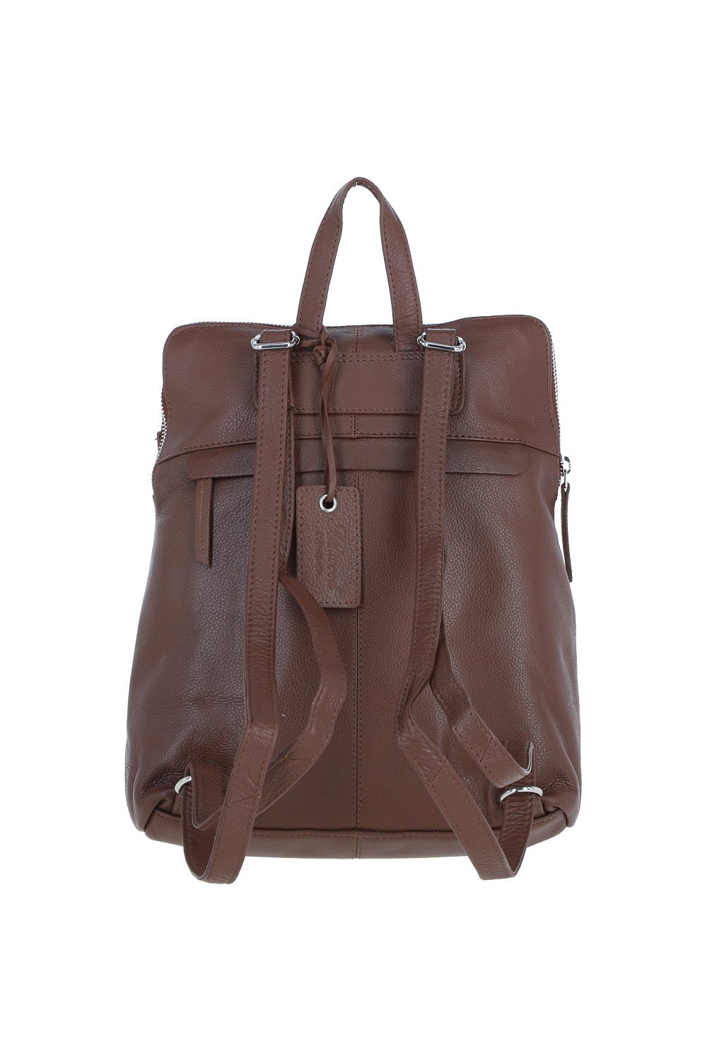 Brown Ashwood Leather Brown 'Westminster' Real Leather Backpack, Image 3 of 4