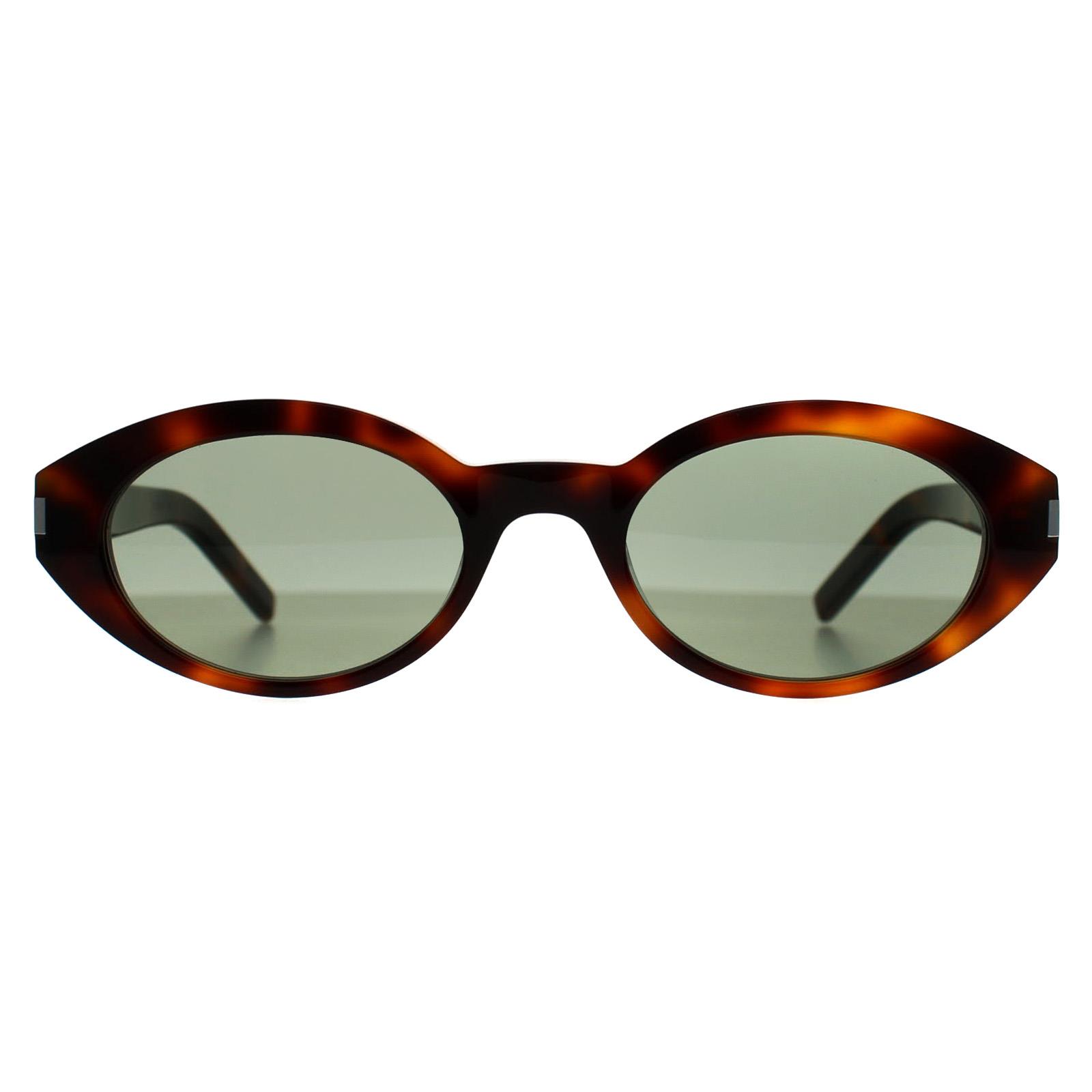 Brown Oval Havana Green SL567, Image 1 of 3
