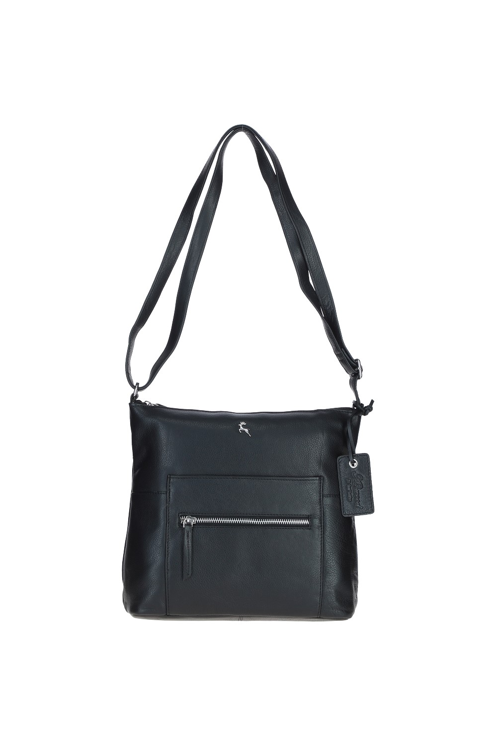 Black 'Bondoran' Versatile Real Leather Shoulder Bag, Image 2 of 5