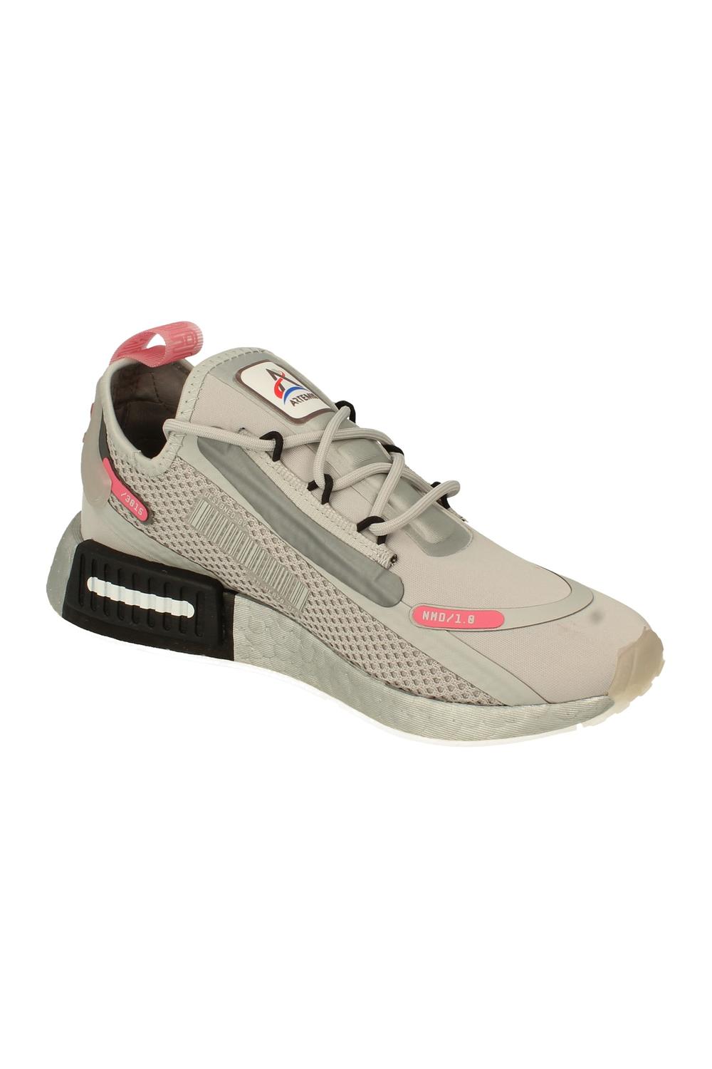 Grey Originals NMD_R1 Spectoo Running Trainers, Image 4 of 5