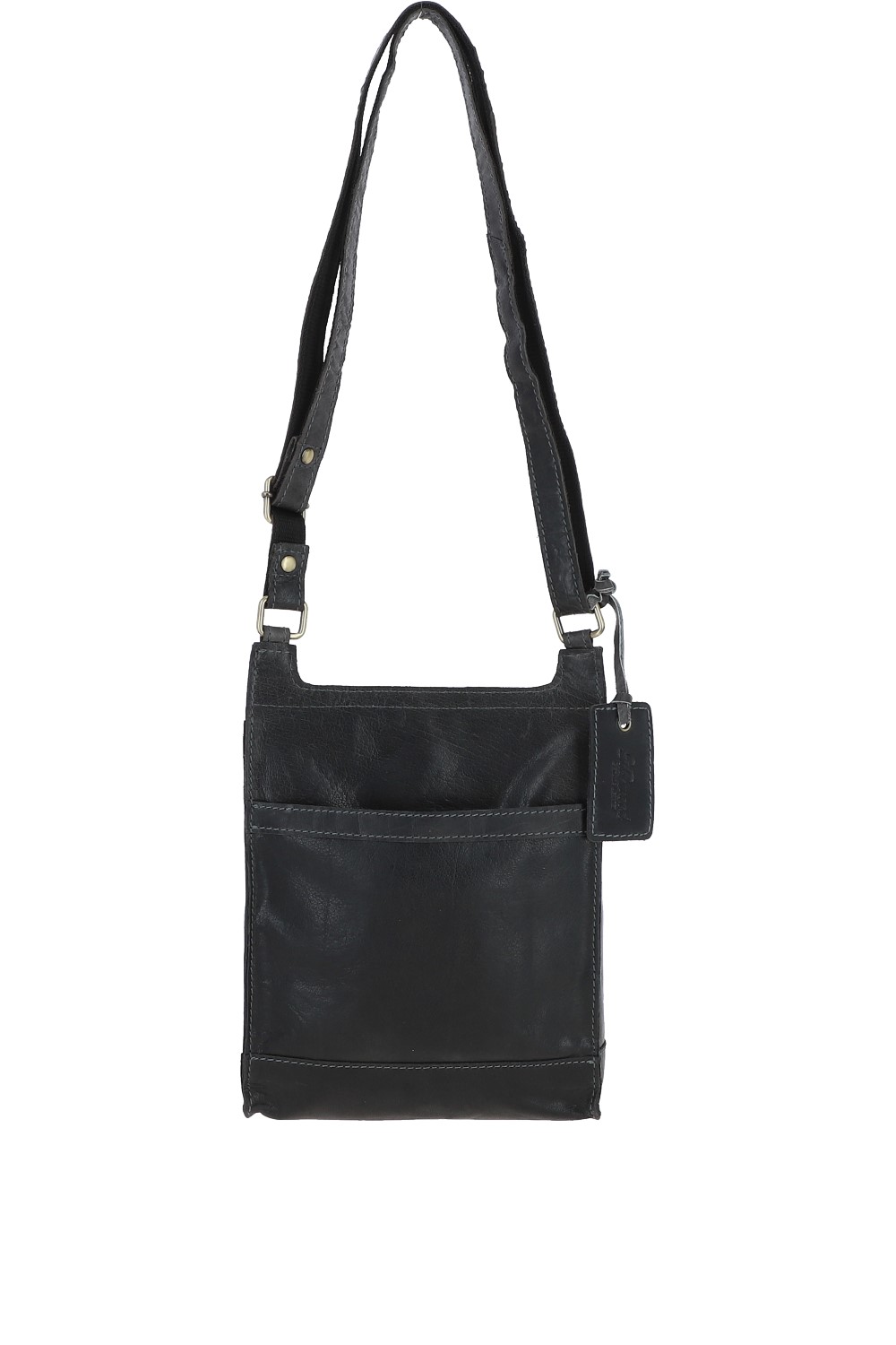 Grey Ashwood Leather Grey Vintage Small Leather Travel Shoulder Bag, Image 4 of 4