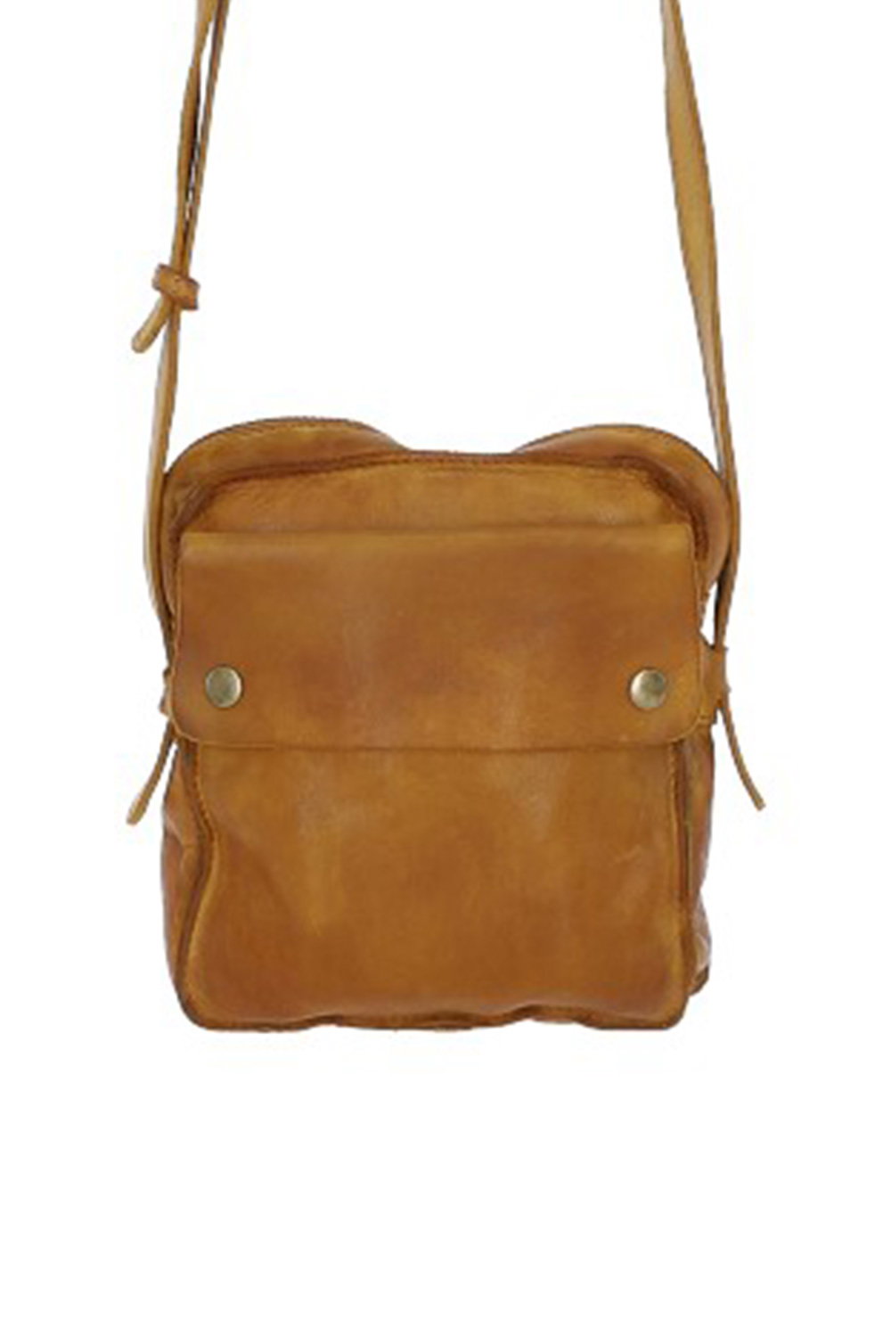 Yellow Ashwood Leather Yellow Real Leather Cross Body Bag, Image 2 of 6