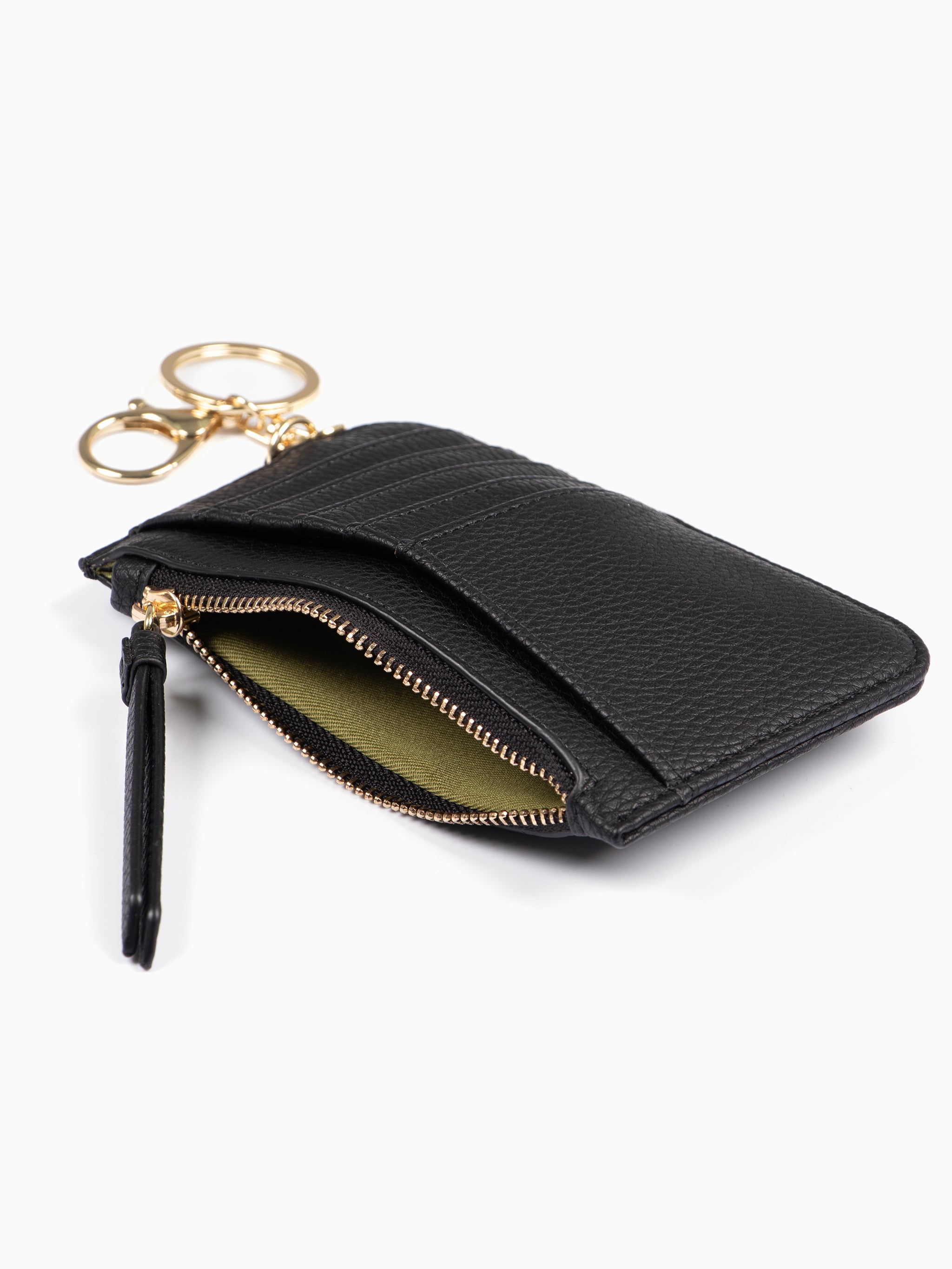 Black Faux Leather Card Holder Wallet, Image 2 of 2