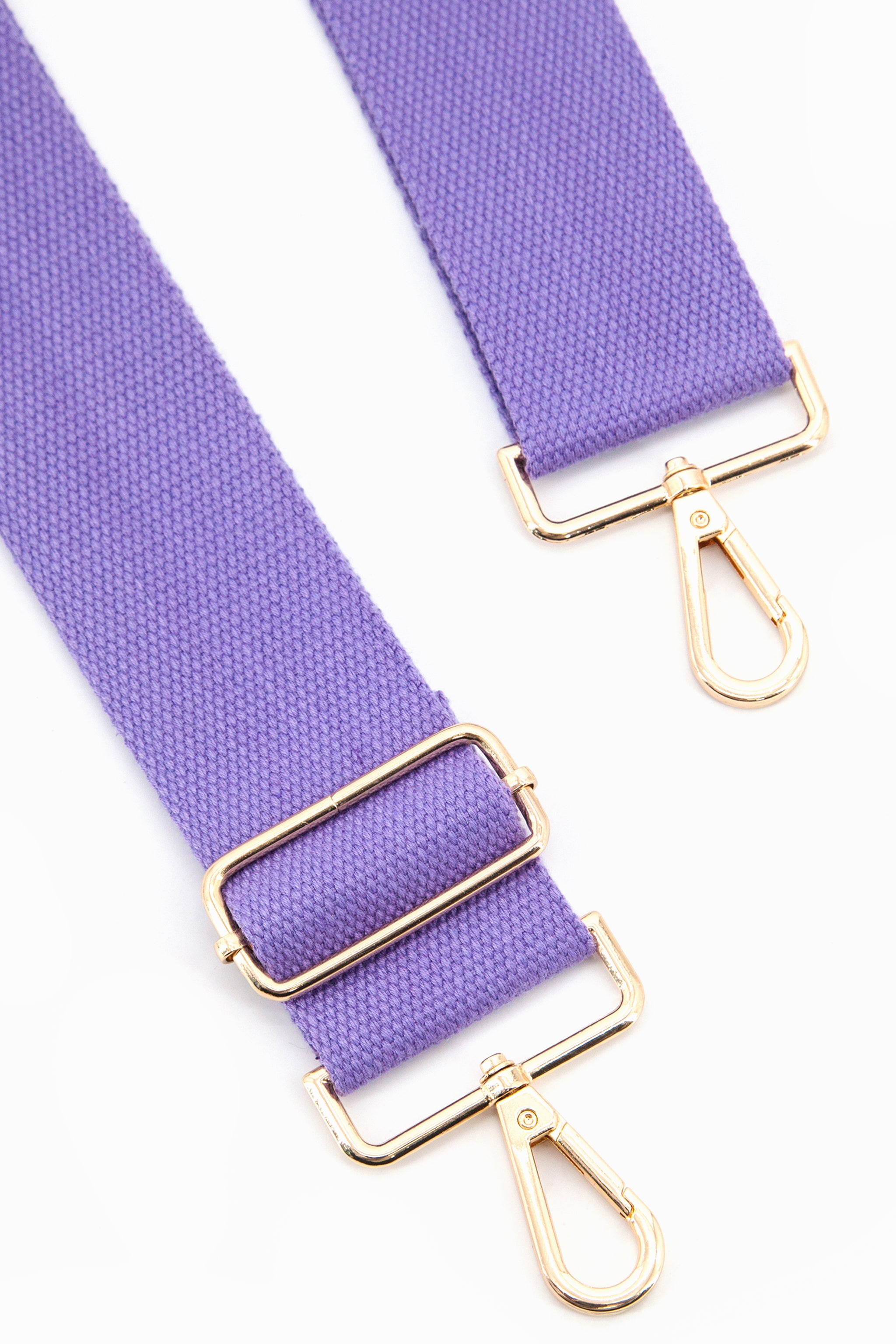 Lilac Plain Woven Wide Bag Strap, Image 2 of 4