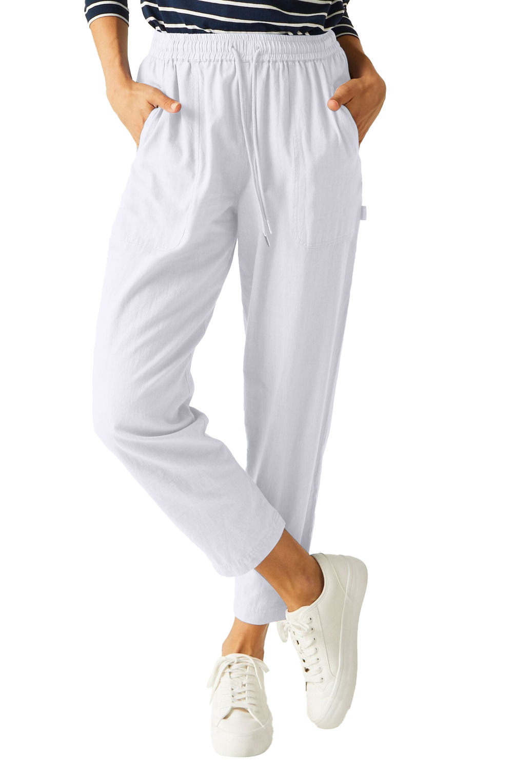 White Regatta White Corso Trousers, Image 4 of 4