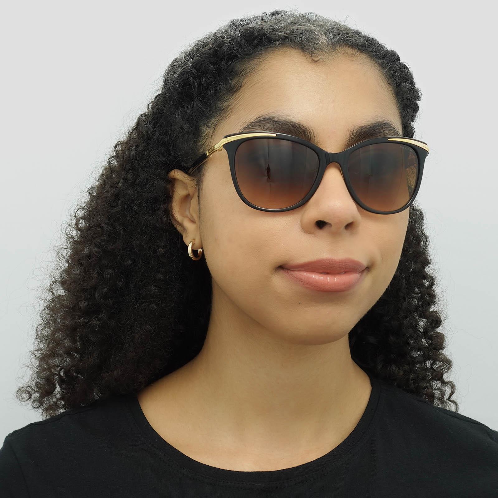 Black Ralph Black Cat Eye Black Brown Gradient Sunglasses, Image 5 of 6