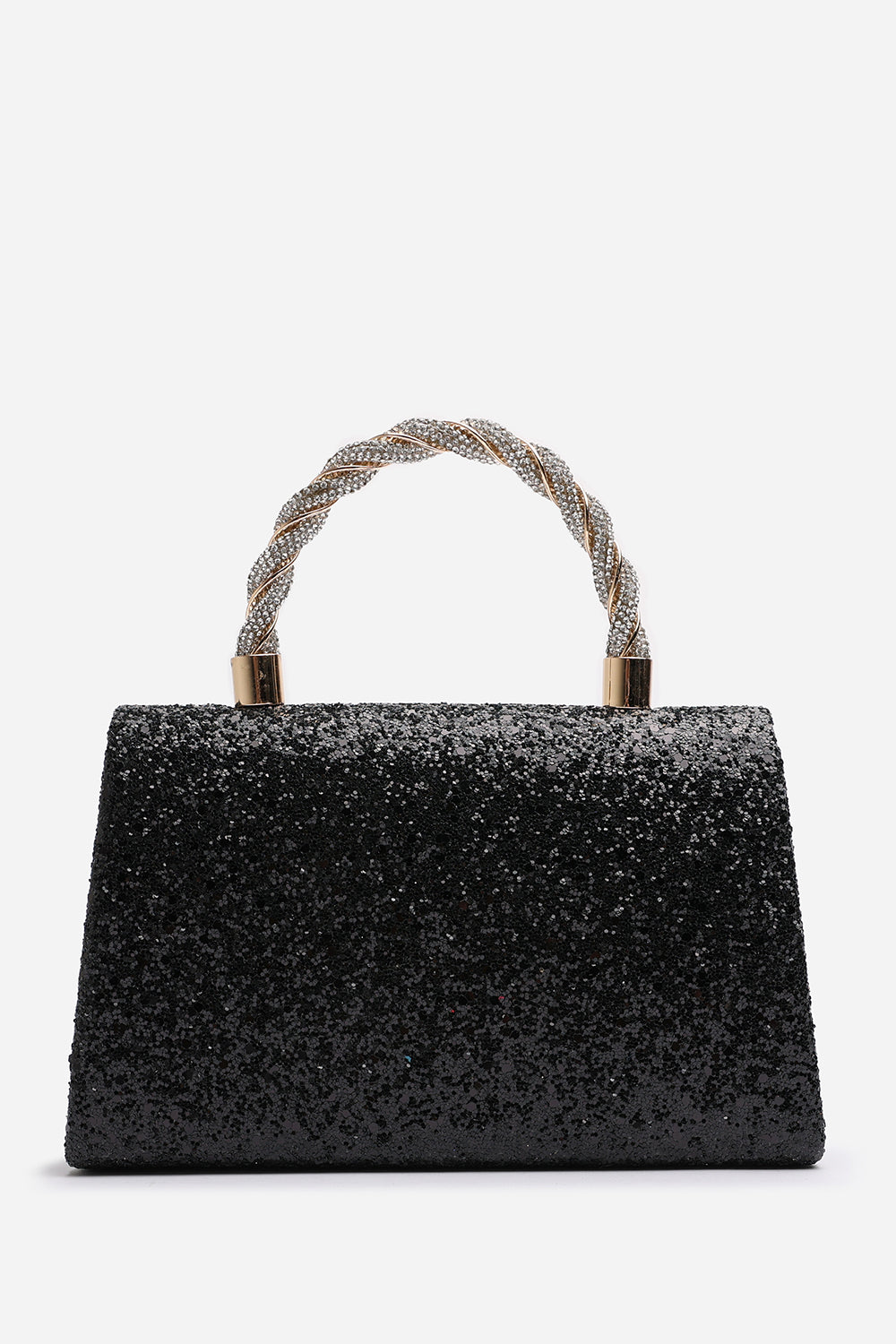 Pluie Glitter Evening Bag With Braided Top Handle, Image 4 of 8
