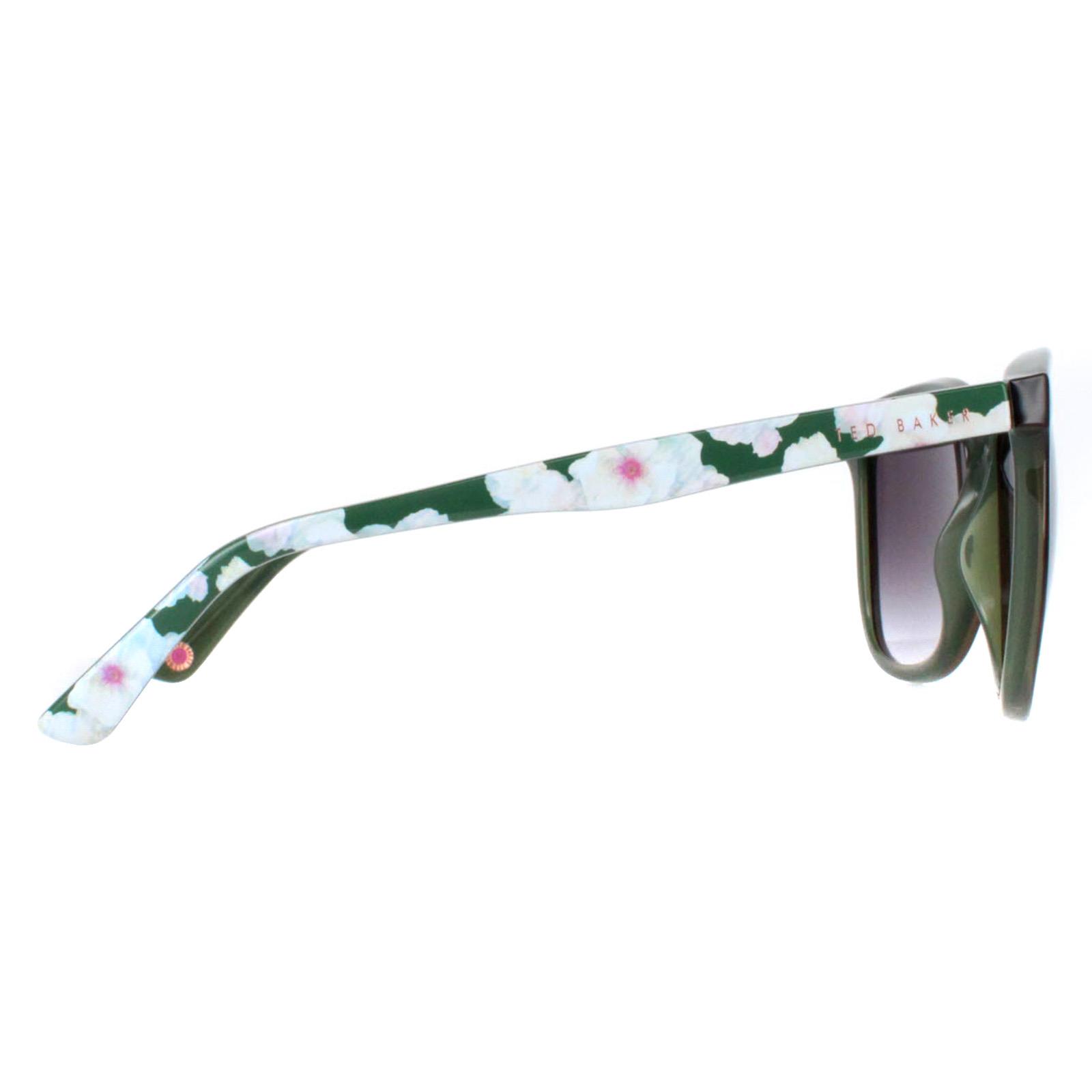 Brown Ted Baker Brown Oval Tortoiseshell Grey Gradient TB1496 Alva, Image 4 of 4