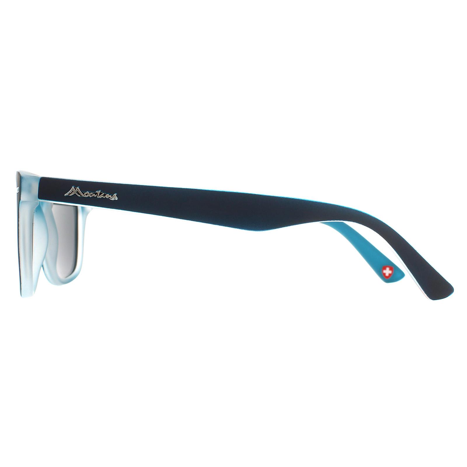 Black Square Black Blue Rubbertouch Grey Polarized MP41 Sunglasses, Image 3 of 4