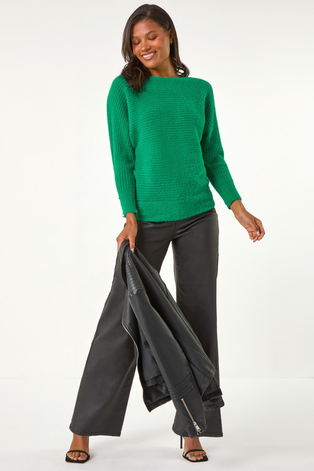 5011180 Green Ruffle Jumper