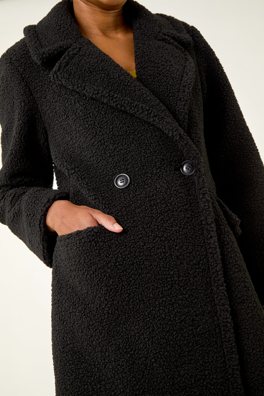 Black Borg Single Breasted Coat, Image 7 of 7