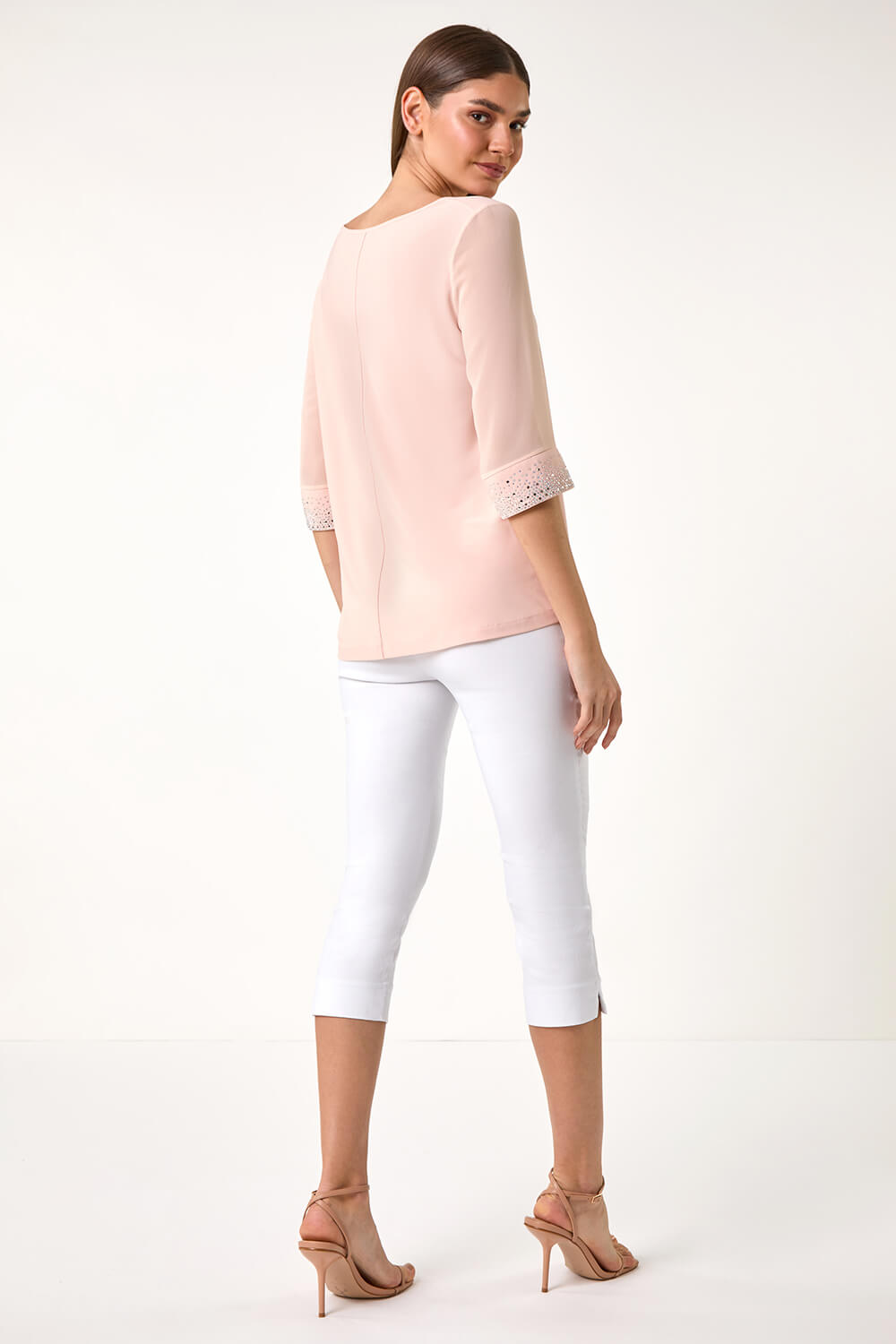 peach chiffon blouses