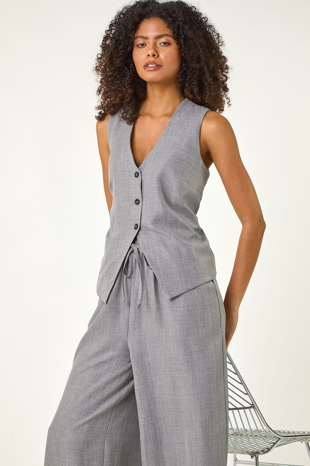 Grey Dusk Waist Coat, Image 1 of 7