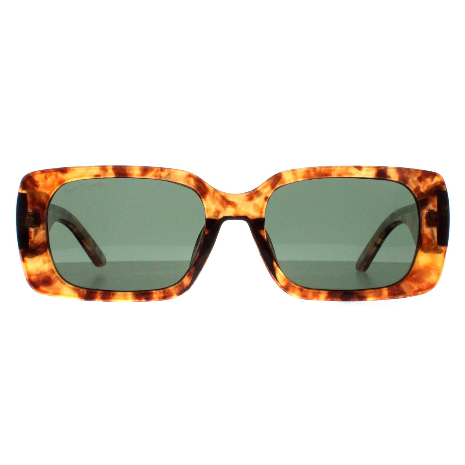 Brown Rectangle Shiny Havana Soft Demi G15 Green Polarized MP76, Image 1 of 4