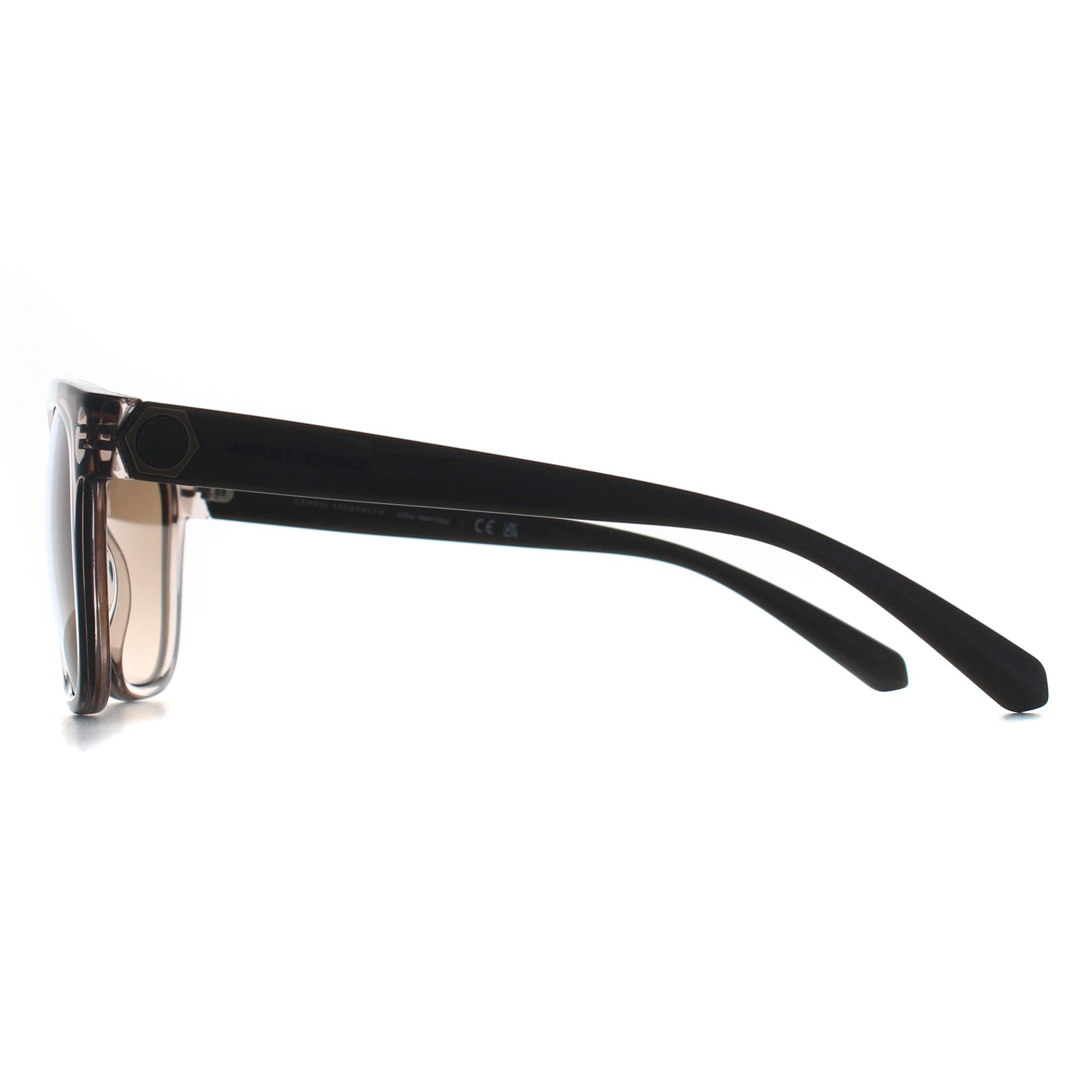 Cat Eye Transparent Brown Brown Mirror Silver Gradient AX4127S, Image 3 of 3