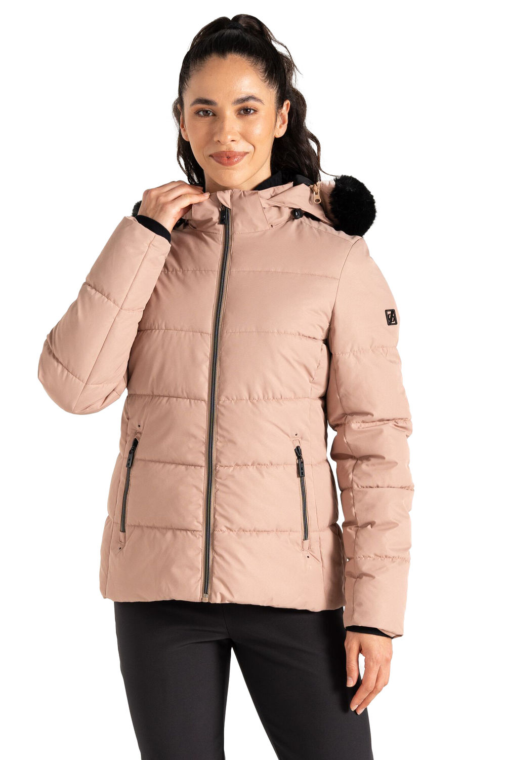 Beige Glamorize V Ski Jacket, Image 4 of 4