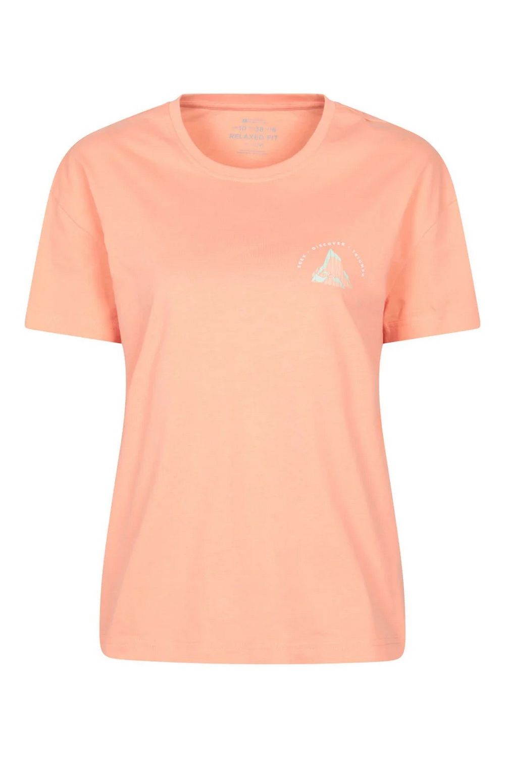 Light Pink Techy Mountain Relaxed Fit TShirt, Image 1 of 4