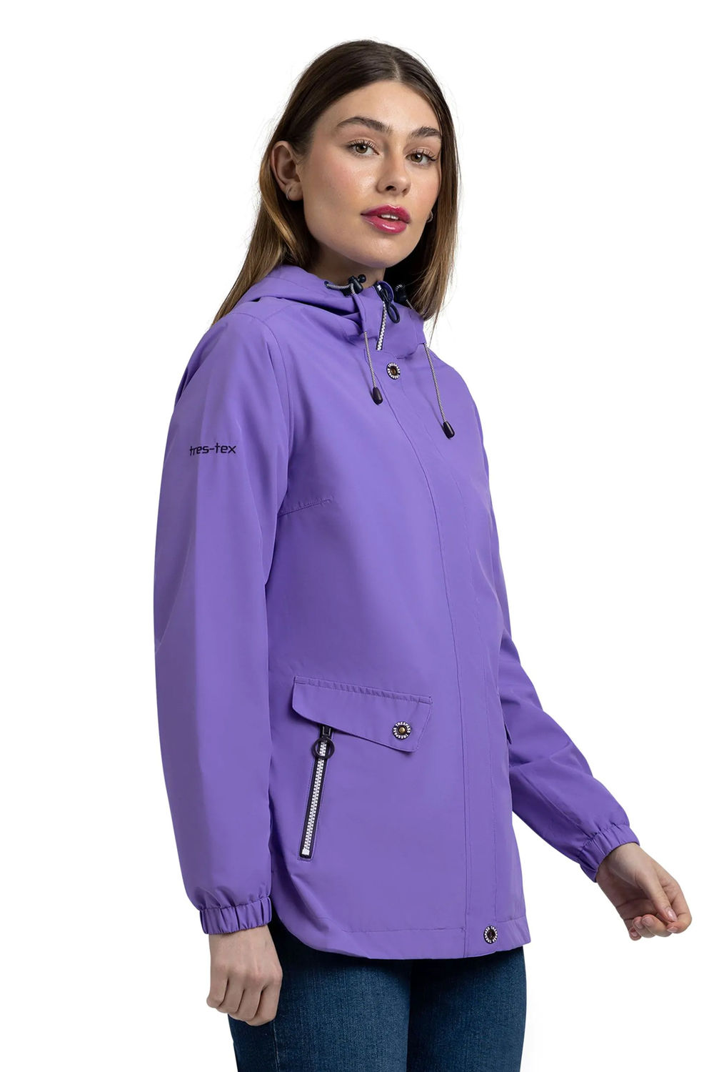Lilac Flourish Waterproof Jacket, Image 4 of 4