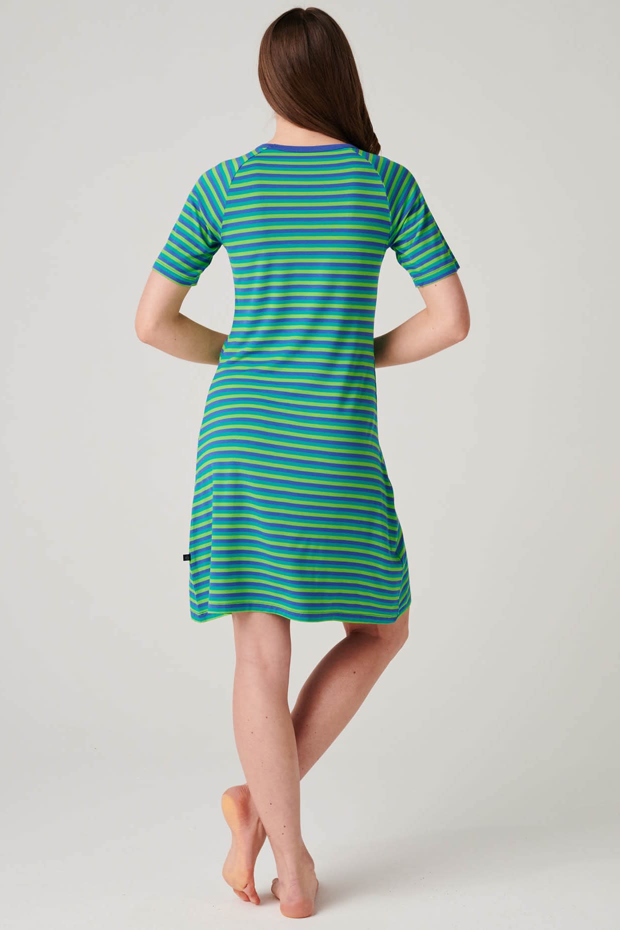 Green "Sunny St Ives" Bamboo Nightdress, Image 3 of 4