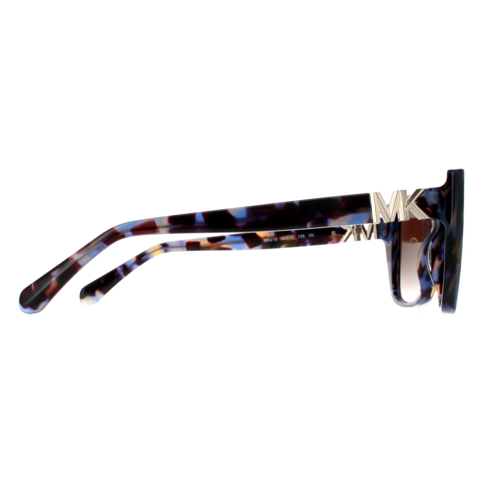 Brown Michael Kors Brown Rectangle Bright Blue Tortoise Brown Gradient MK2199 Acadia, Image 4 of 4