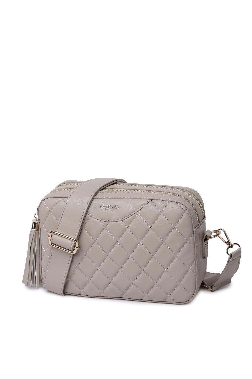 Stone Quilted Cross Body Camera Bag, Image 1 of 2