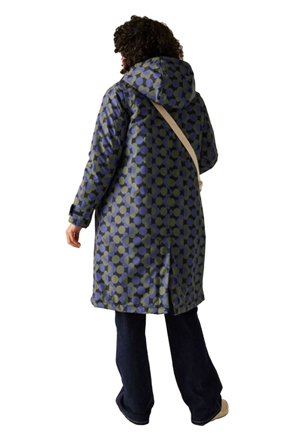 Multi Orla Kiely Floral Long Waterproof Jacket, Image 5 of 6