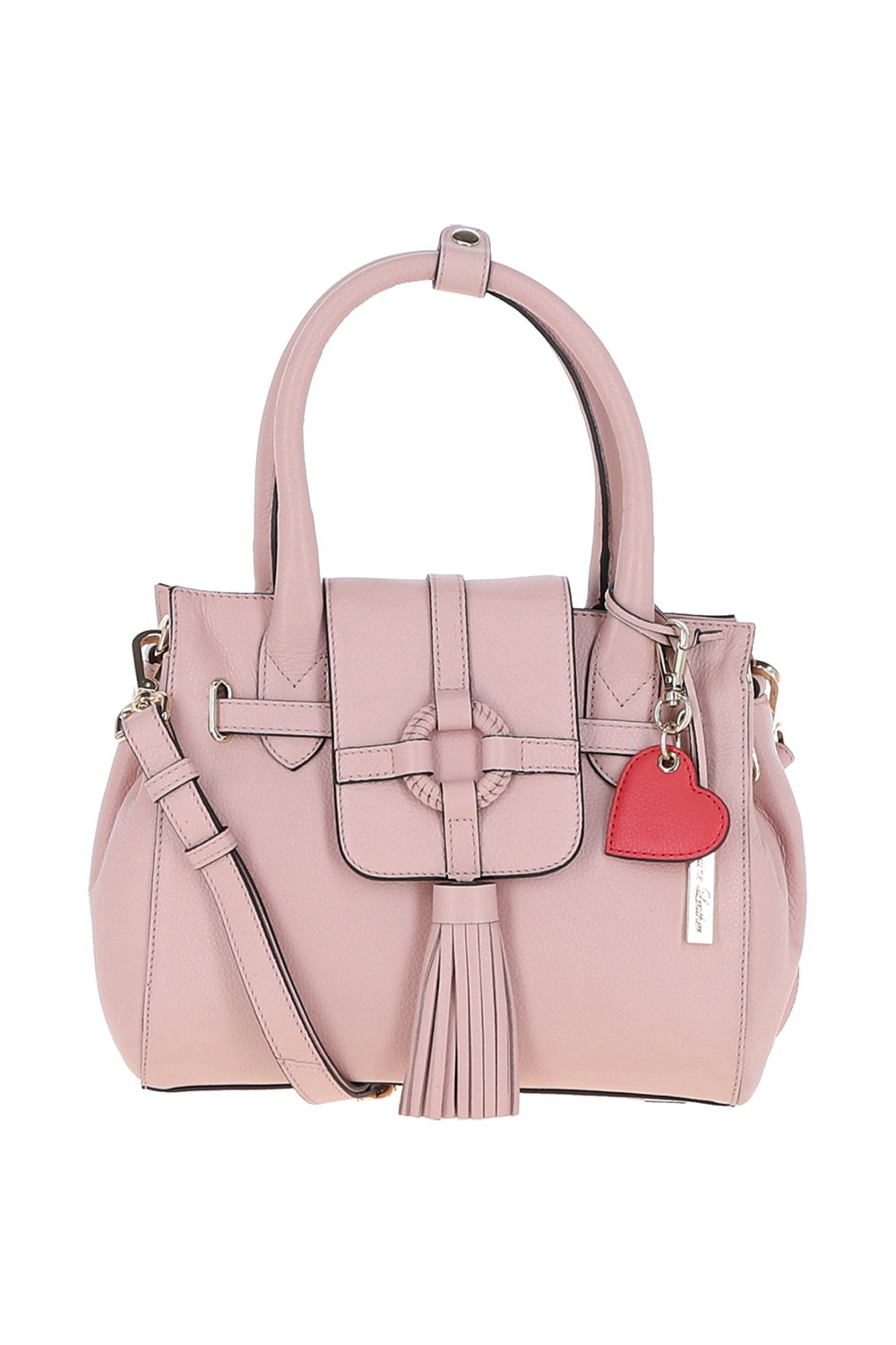 Light Pink 'Vera' Real Leather Tote Bag, Image 1 of 5
