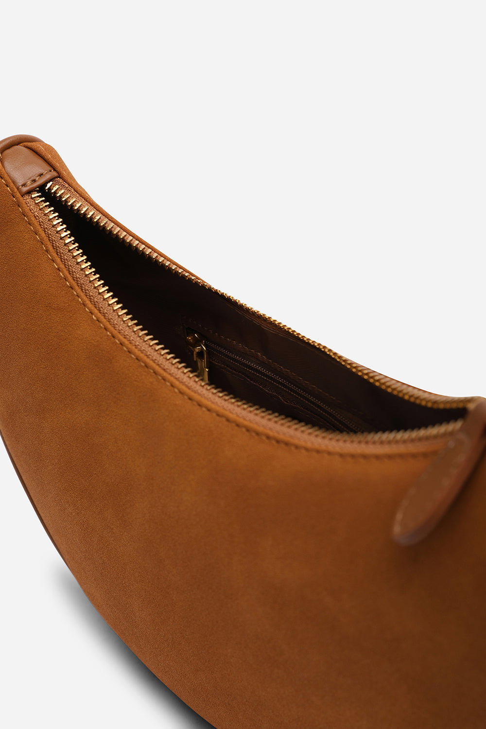 Ivory Where's That From Ivory Pebble Modern Half Moon Shoulder Bag, Image 5 of 6