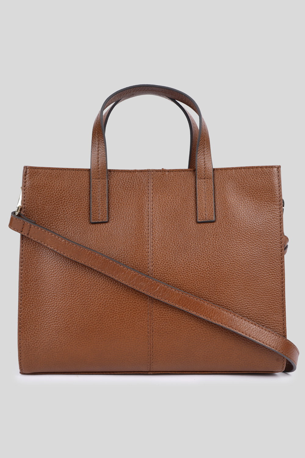 Tan 'Sogno di Pelle' Real Leather Tote Bag, Image 3 of 4