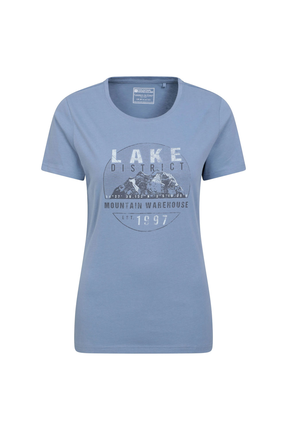 Navy Blue Lake District Printed TShirt, Image 1 of 3
