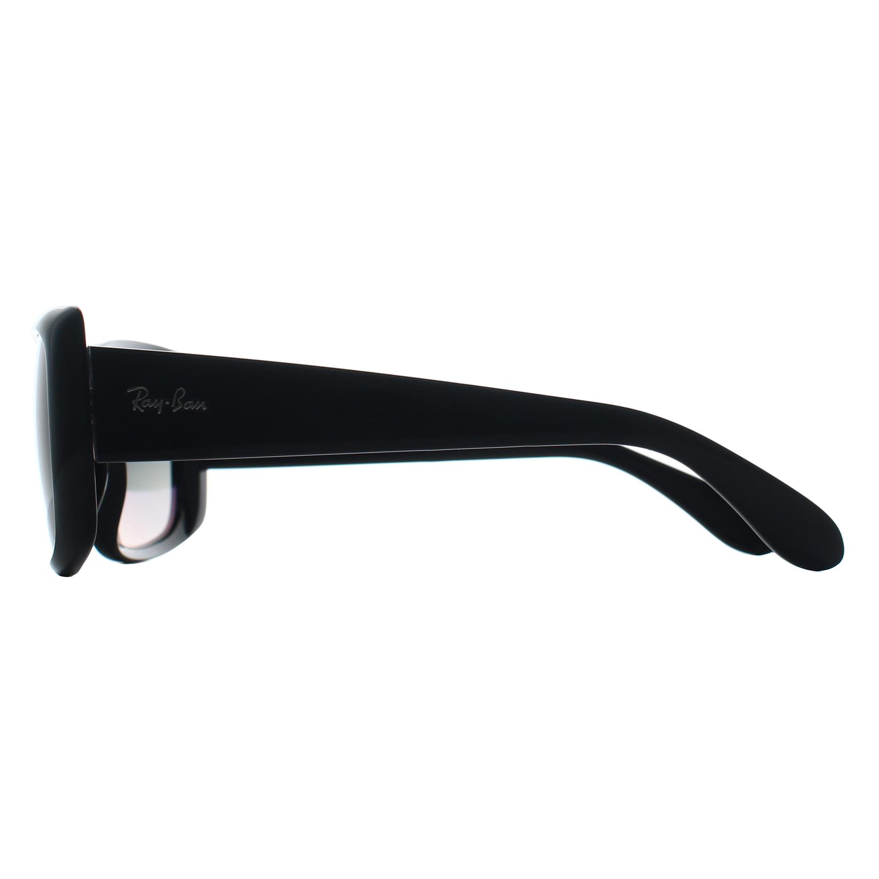 Black Ray-Ban Black Rectangle Black Grey Gradient RB4389, Image 3 of 3
