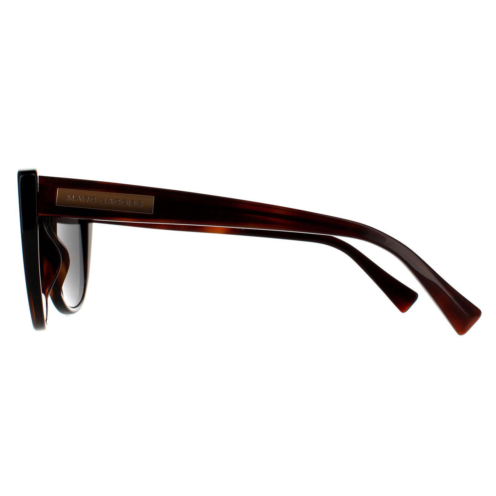 Brown Cat Eye Havana Glitter Grey MARC 421/S Sunglasses, Image 3 of 4