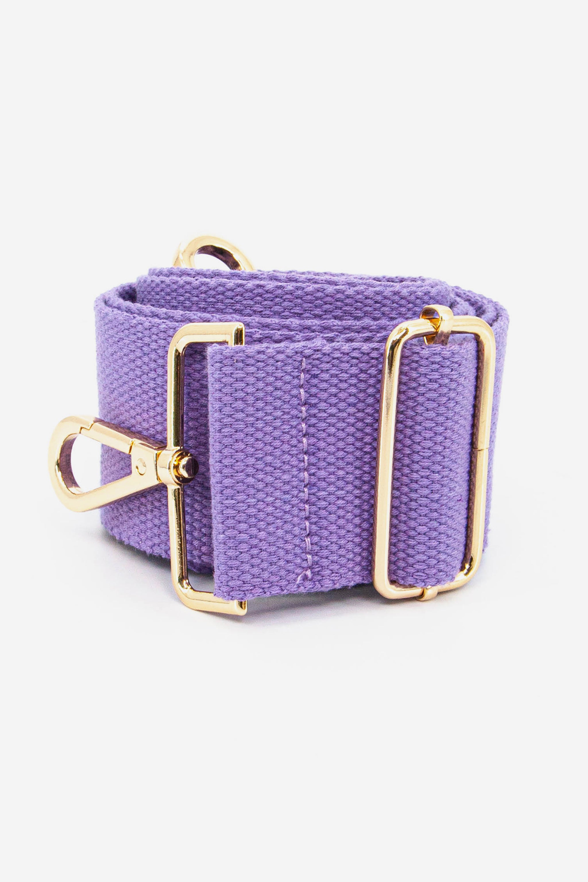 Lilac Plain Woven Wide Bag Strap, Image 3 of 4