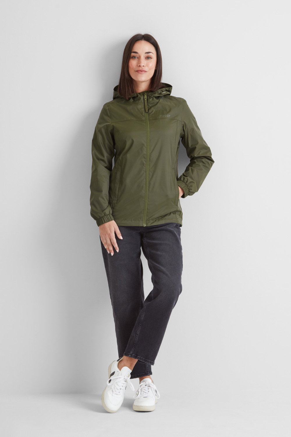 Khaki Craven Waterproof Packaway Jacket, Image 4 of 6