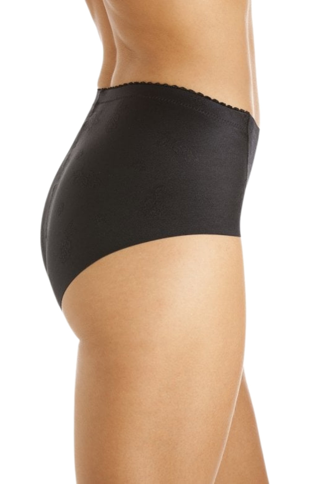 Black 2 Pack High Waist Control Briefs, Image 2 of 3