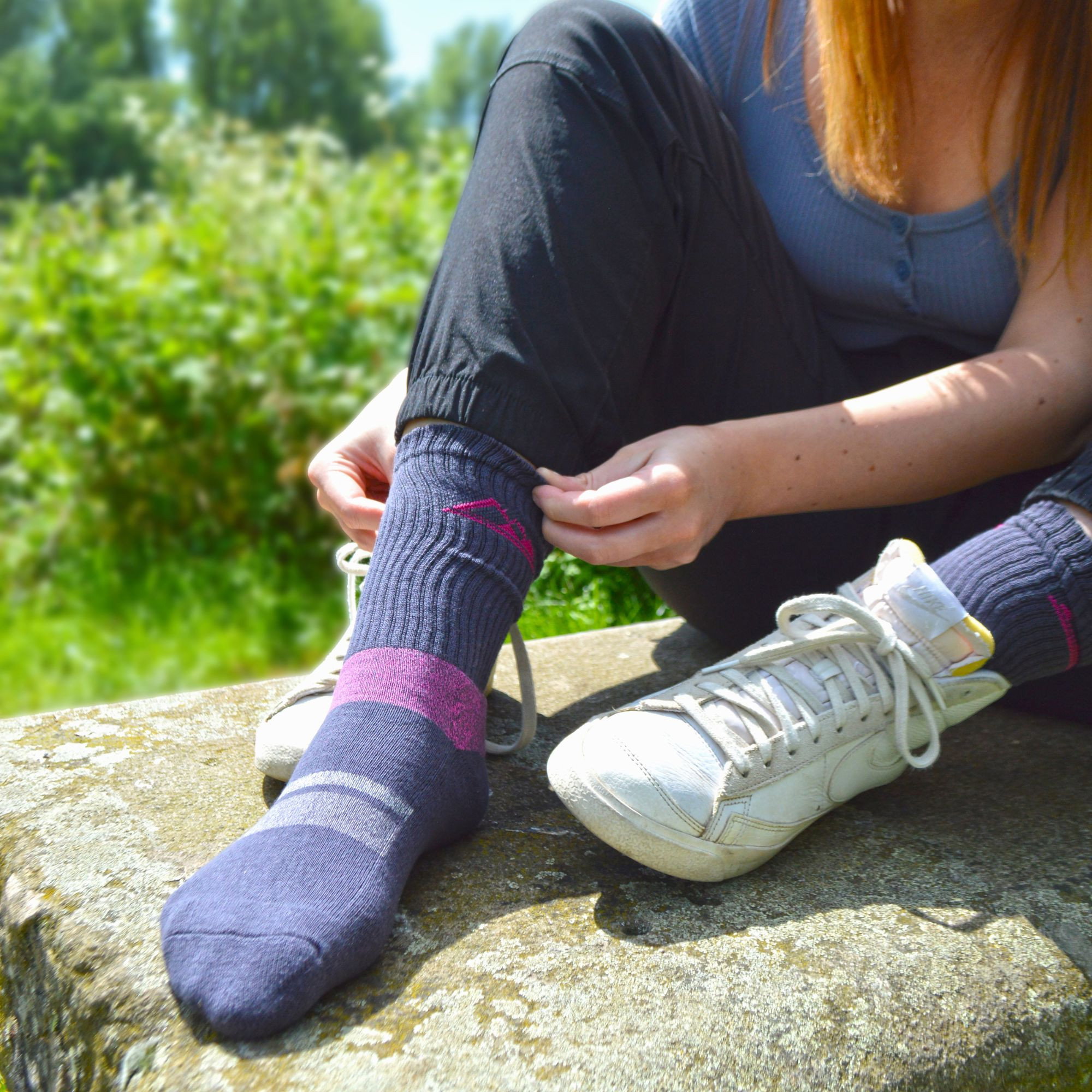 Grey 3 Pack Padded Sole Cotton Hiking Socks, Image 3 of 4