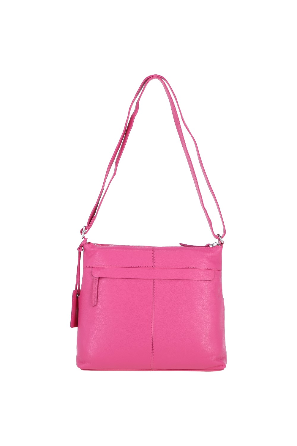 Pink Ashwood Leather Pink 'Derby' Stylish Real Leather Shoulder Bag, Image 4 of 5