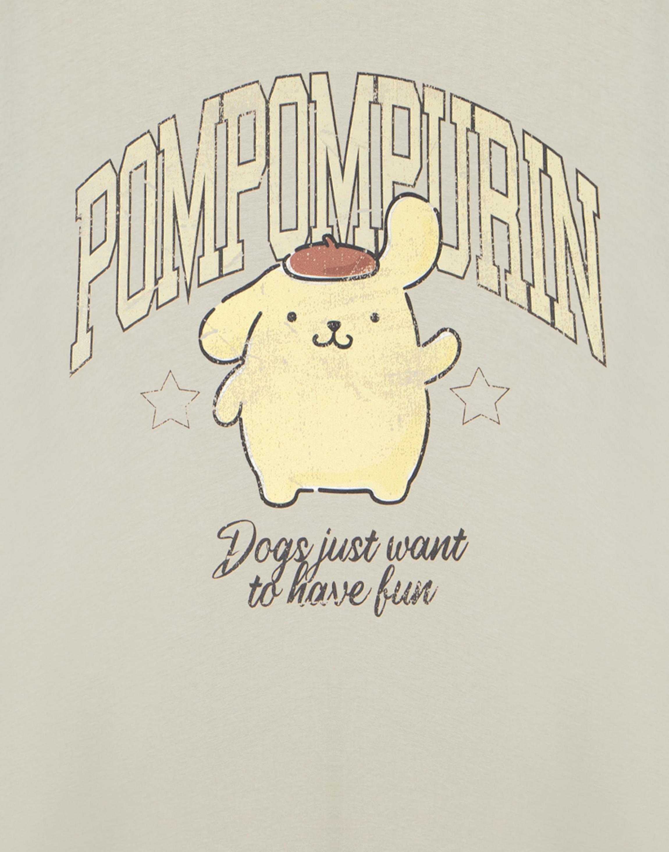 Beige Hello Kitty & Friends Pompompurin T-Shirt, Image 3 of 3