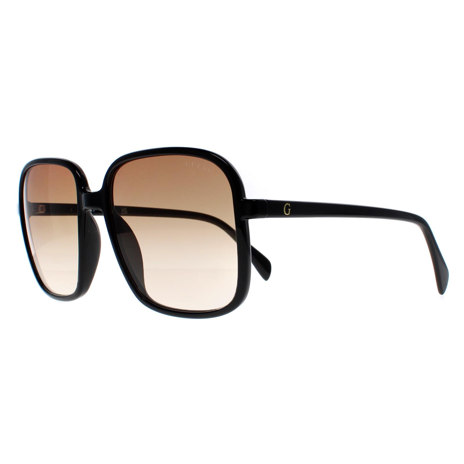 Black Guess Black Square Black Brown Gradient GF6146, Image 3 of 6