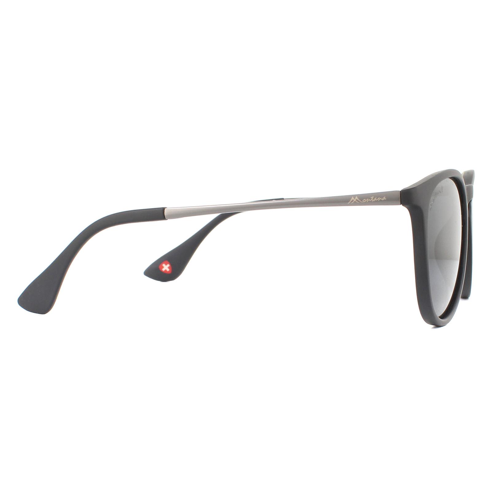 Oval Black Black Smoke Polarized Sunglasses, Image 4 of 4
