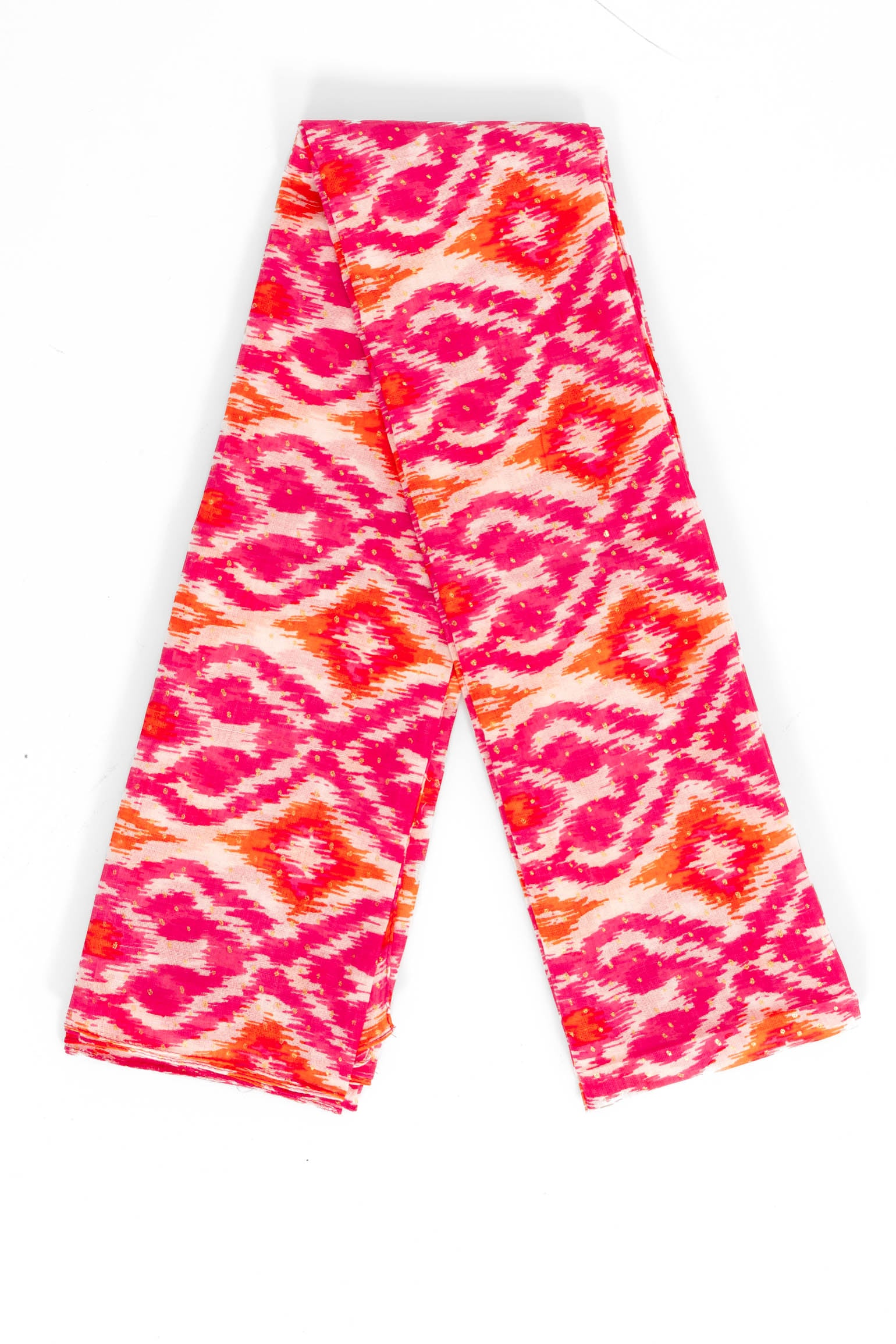 Pink Aztec Print Cotton Lightweight Scarf, Image 3 of 4
