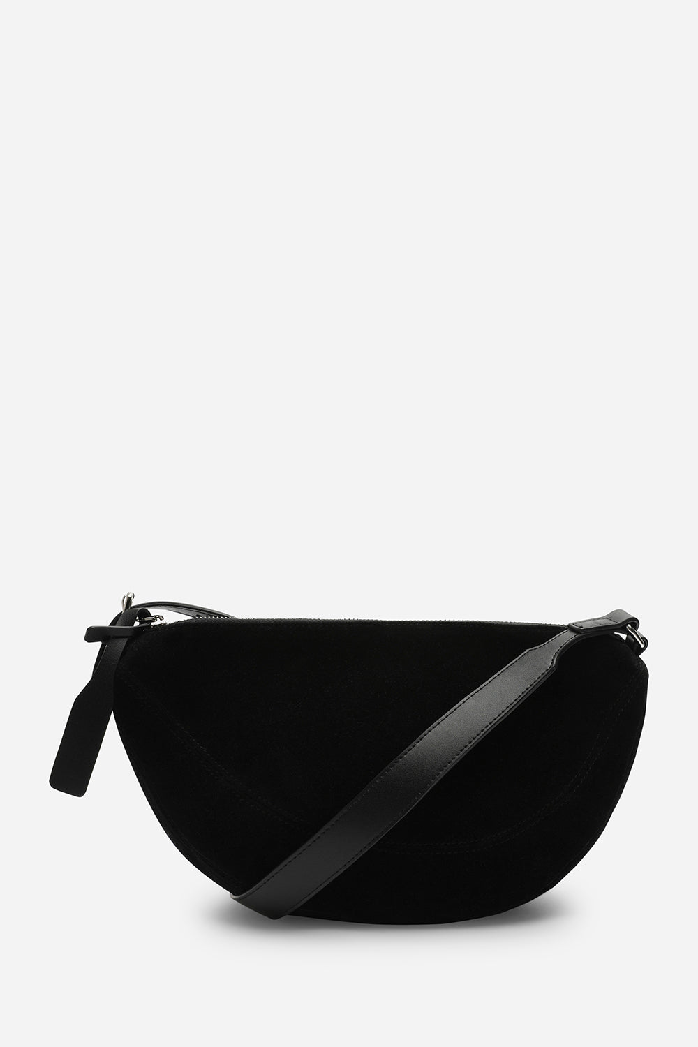 Black 'Cloud' Suede Crossbody Shoulder Bag, Image 2 of 3