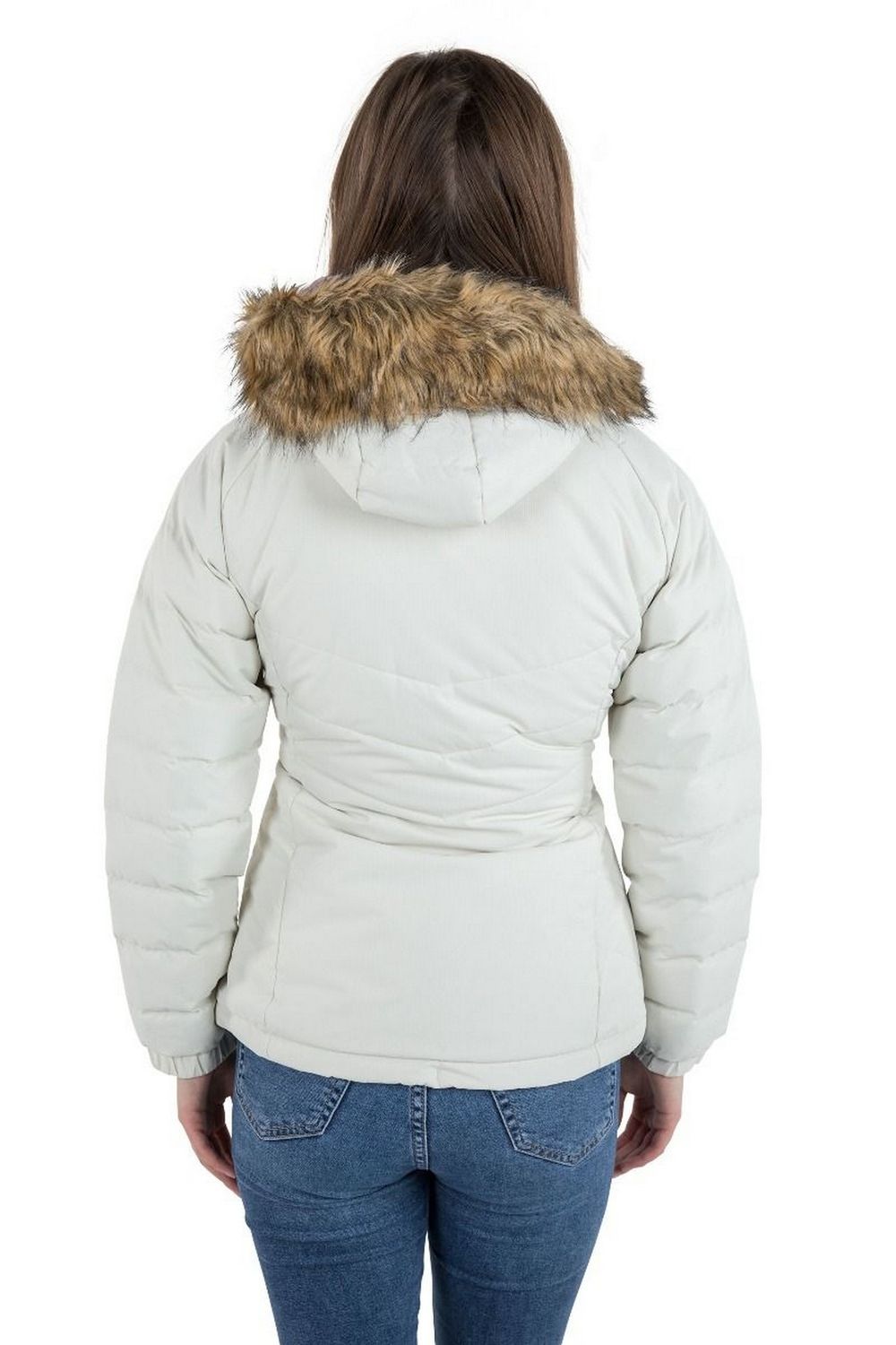 Cream Trespass Cream Nadina Waterproof Padded Jacket, Image 4 of 6