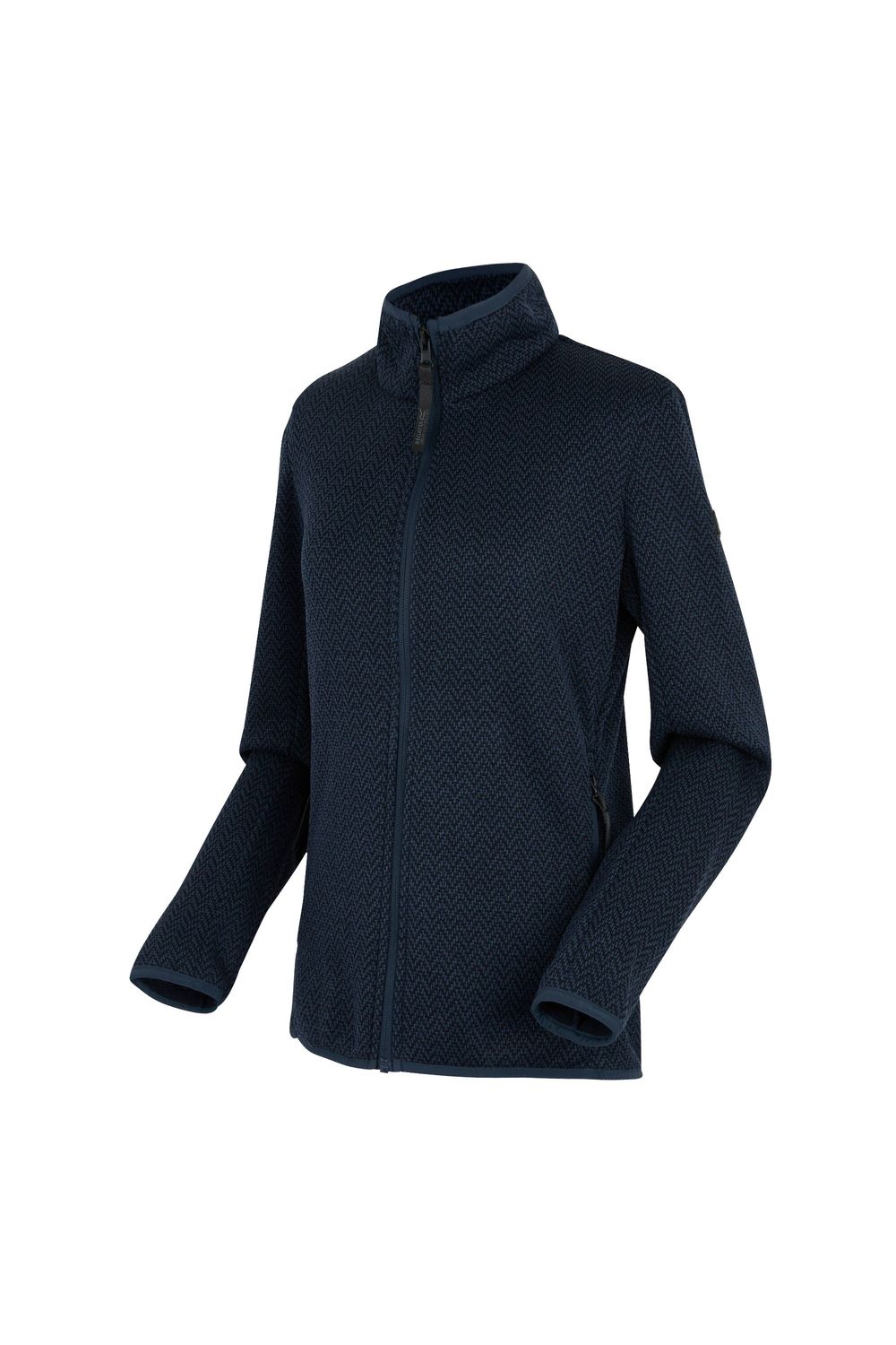 Navy Elzie Full Zip Fleece Jacket, Image 4 of 5