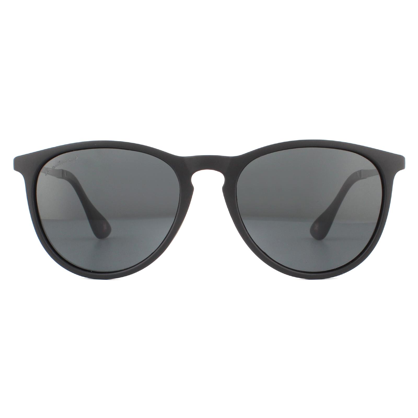 Oval Black Black Smoke Polarized Sunglasses, Image 1 of 4